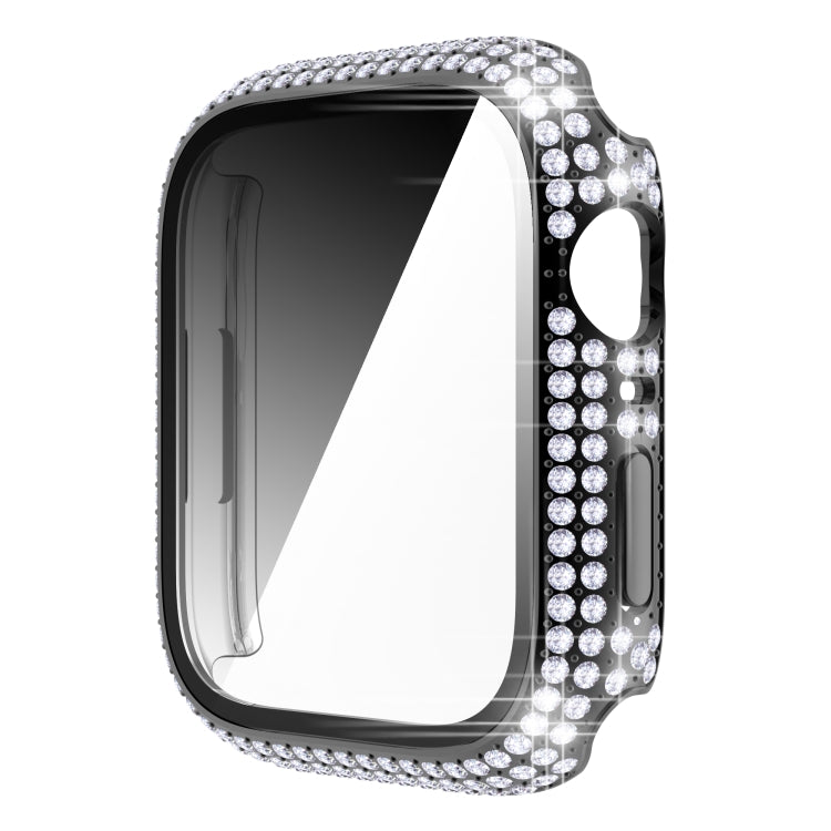 Diamond PC + cassa dell'orologio in vetro temperato per Apple Watch Series, 7 41mm, 7 45mm