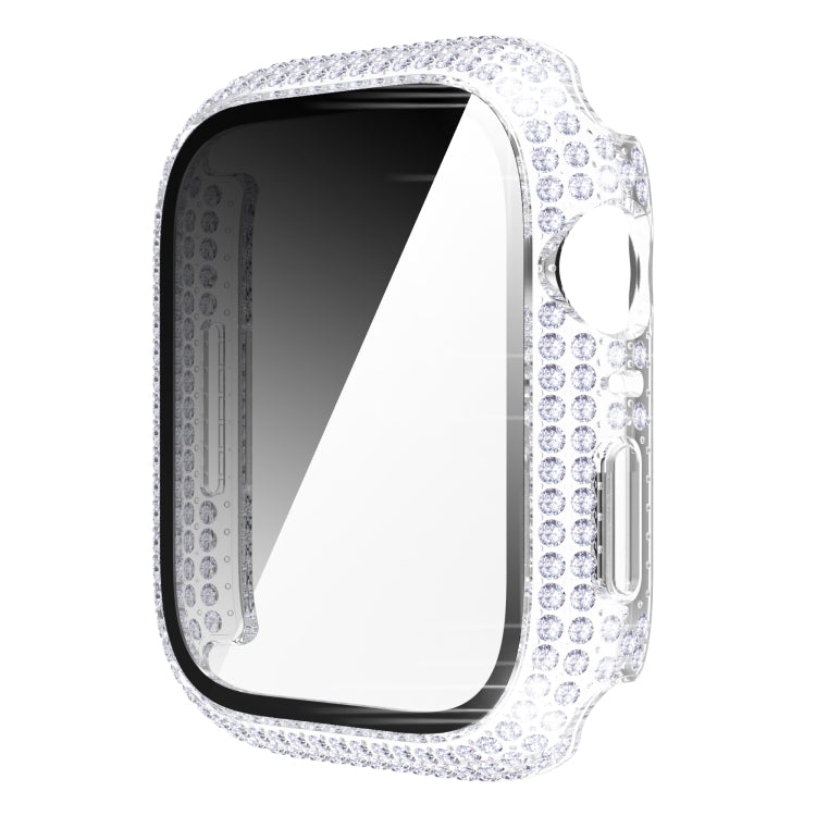 Diamond PC + cassa dell'orologio in vetro temperato per Apple Watch Series, 7 41mm, 7 45mm