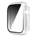 Diamond PC + cassa dell'orologio in vetro temperato per Apple Watch Series, 7 41mm, 7 45mm