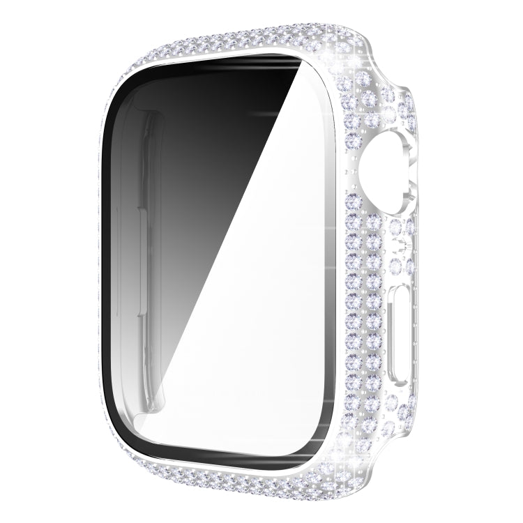 Diamond PC + cassa dell'orologio in vetro temperato per Apple Watch Series, 7 41mm, 7 45mm