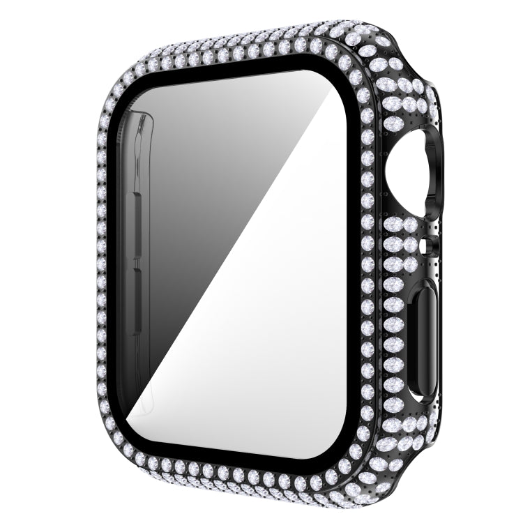 Diamond PC + cassa dell'orologio in vetro temperato per Apple Watch Series, 6&SE&5&4 40mm, 6&SE&5&4 44mm