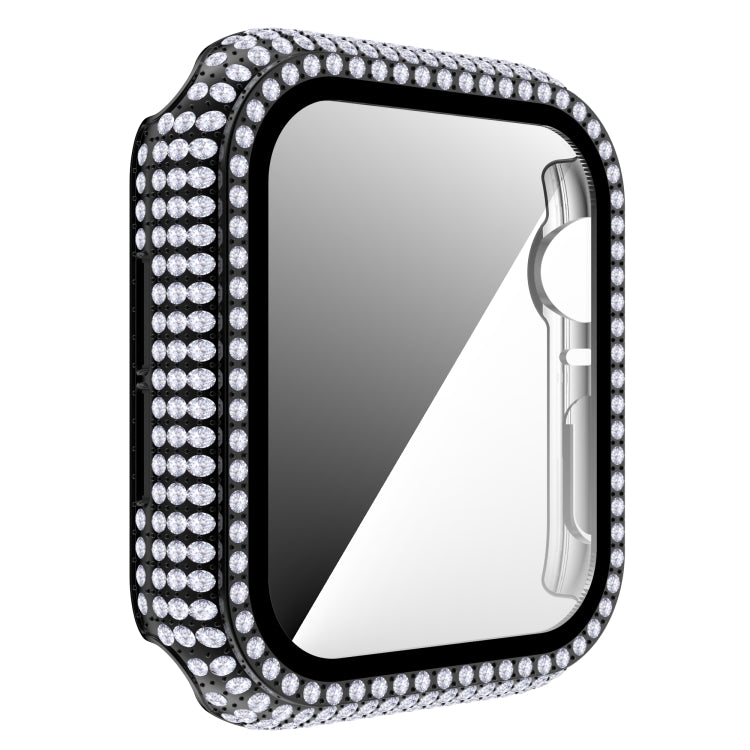 Diamond PC + cassa dell'orologio in vetro temperato per Apple Watch Series, 6&SE&5&4 40mm, 6&SE&5&4 44mm