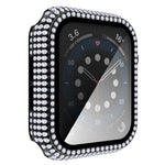 Diamond PC + cassa dell'orologio in vetro temperato per Apple Watch Series, 6&SE&5&4 40mm, 6&SE&5&4 44mm