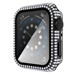 Diamond PC + cassa dell'orologio in vetro temperato per Apple Watch Series, 6&SE&5&4 40mm, 6&SE&5&4 44mm