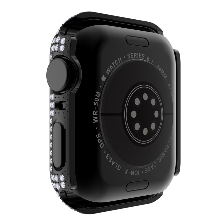Diamond PC + cassa dell'orologio in vetro temperato per Apple Watch Series, 6&SE&5&4 40mm, 6&SE&5&4 44mm