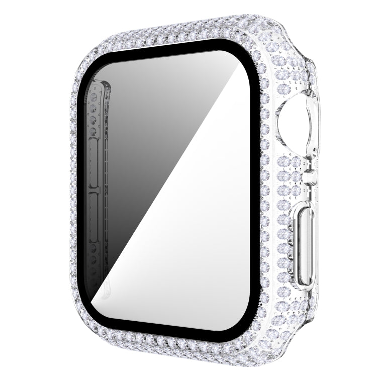 Diamond PC + cassa dell'orologio in vetro temperato per Apple Watch Series, 6&SE&5&4 40mm, 6&SE&5&4 44mm