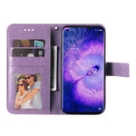 Custodia per telefono in pelle con flip in rilievo con fiori a 7 petali, For OPPO Find X5, For OPPO Find X5 Pro, For vivo Y15s 2021 / Y15a