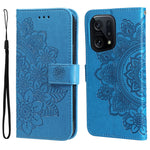Custodia per telefono in pelle con flip in rilievo con fiori a 7 petali, For OPPO Find X5, For OPPO Find X5 Pro, For vivo Y15s 2021 / Y15a