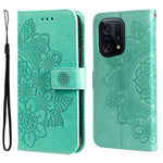 Custodia per telefono in pelle con flip in rilievo con fiori a 7 petali, For OPPO Find X5, For OPPO Find X5 Pro, For vivo Y15s 2021 / Y15a