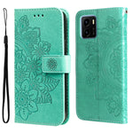 Custodia per telefono in pelle con flip in rilievo con fiori a 7 petali, For OPPO Find X5, For OPPO Find X5 Pro, For vivo Y15s 2021 / Y15a