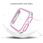 Custodia per orologio per PC galvanica bicolore per la serie Apple Watch, 6&SE&5&4 40mm, 6&SE&5&4 44mm