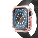 Cassa dell'orologio in PC + vetro temperato con diamante a doppia fila per Apple Watch Series, 6&SE&5&4 40mm, 6&SE&5&4 44mm, 6&SE&5&4 40mm / 3&2&1 38mm