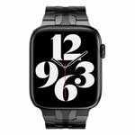 Cinturino in metallo con fibbia a farfalla per la serie Apple Watch, 7 41mm / 6&SE&5&4 40mm / 3&2&1 38mm, 7 45mm / 6&SE&5&4 44mm / 3&2&1 42mm