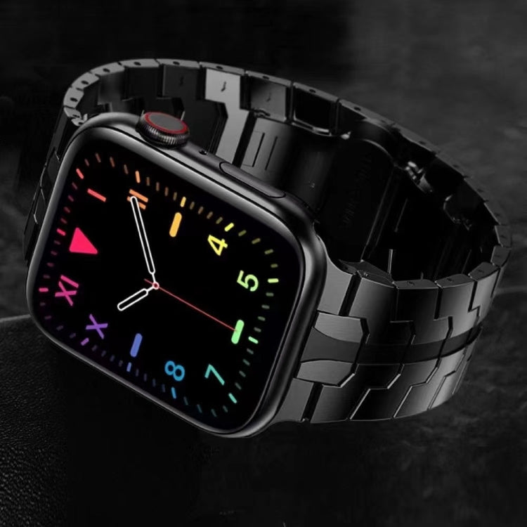 Cinturino in metallo con fibbia a farfalla per la serie Apple Watch, 7 41mm / 6&SE&5&4 40mm / 3&2&1 38mm, 7 45mm / 6&SE&5&4 44mm / 3&2&1 42mm
