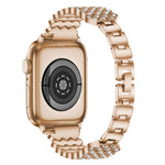 Cinturino in metallo con diamanti a cuore per la serie Apple Watch, 7 41mm / 6&SE&5&4 40mm / 3&2&1 38mm, 7 45mm / 6&SE&5&4 44mm / 3&2&1 42mm