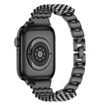 Cinturino in metallo con diamanti a cuore per la serie Apple Watch, 7 41mm / 6&SE&5&4 40mm / 3&2&1 38mm, 7 45mm / 6&SE&5&4 44mm / 3&2&1 42mm