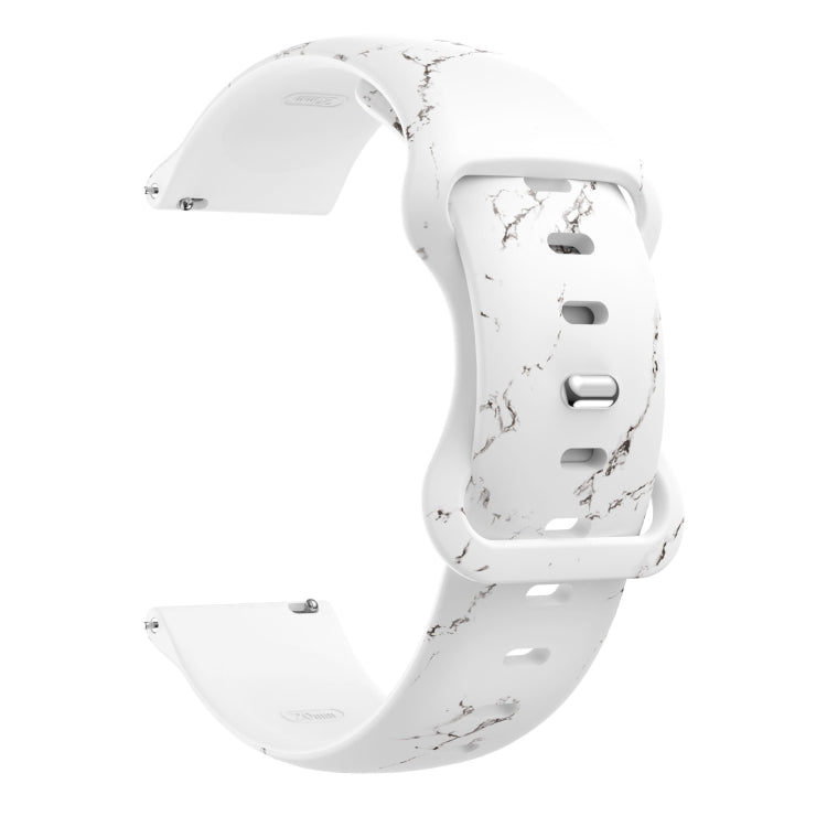 Cinturino in silicone con fibbia a farfalla stampata, For Samsung Galaxy Watch Active