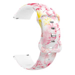 Cinturino in silicone con fibbia a farfalla stampata, For Samsung Galaxy Watch Active