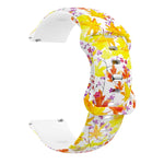 Cinturino in silicone con fibbia a farfalla stampata, For Samsung Galaxy Watch Active