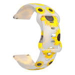 Cinturino in silicone con fibbia a farfalla stampata, For Samsung Galaxy Watch Active