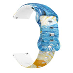 Cinturino in silicone con fibbia a farfalla stampata, For Samsung Galaxy Watch Active