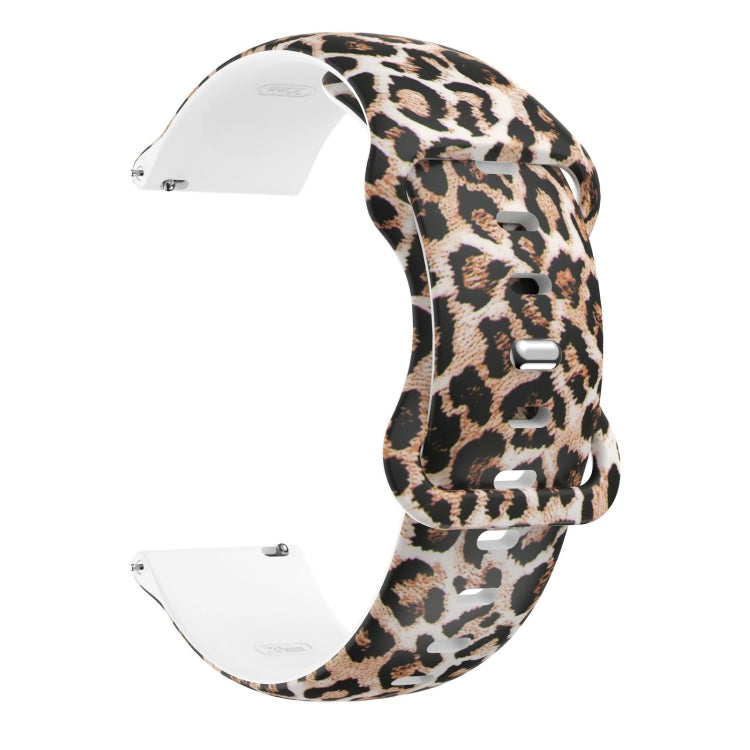 Cinturino in silicone con fibbia a farfalla stampata, For Samsung Galaxy Watch Active