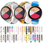 Cinturino in silicone con fibbia a farfalla stampata, For Samsung Galaxy Watch Active