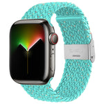 Cinturino in treccia di nylon per la serie Apple Watch, 7 41mm / 6&SE&5&4 40mm / 3&2&1 38mm, 7 45mm / 6&SE&5&4 44mm / 3&2&1 42mm