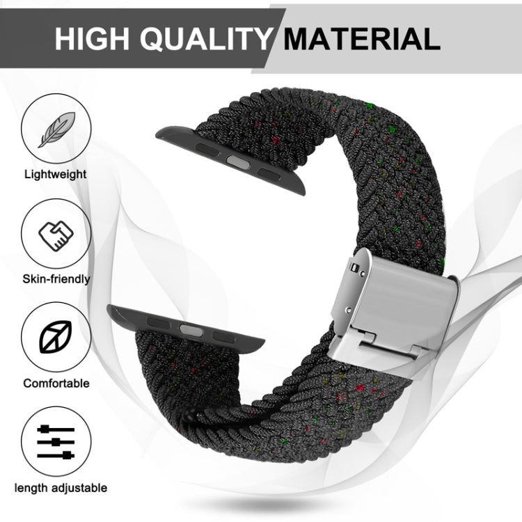 Cinturino in treccia di nylon per la serie Apple Watch, 7 41mm / 6&SE&5&4 40mm / 3&2&1 38mm, 7 45mm / 6&SE&5&4 44mm / 3&2&1 42mm