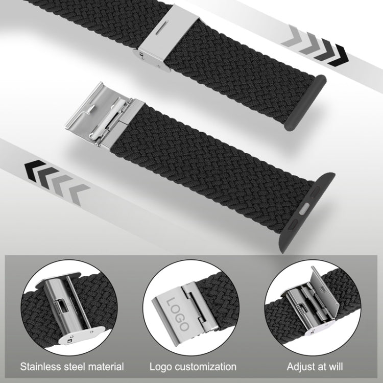 Cinturino in treccia di nylon per la serie Apple Watch, 7 41mm / 6&SE&5&4 40mm / 3&2&1 38mm, 7 45mm / 6&SE&5&4 44mm / 3&2&1 42mm