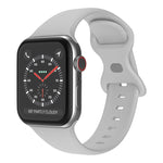 Cinturino in silicone con fibbia a farfalla, taglia: S per Apple Watch Series, 7 41mm / 6&SE&5&4 40mm / 3&2&1 38mm