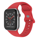 Cinturino in silicone con fibbia a farfalla, taglia: S per Apple Watch Series, 7 41mm / 6&SE&5&4 40mm / 3&2&1 38mm