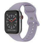 Cinturino in silicone con fibbia a farfalla, taglia: S per Apple Watch Series, 7 45mm / 6&SE&5&4 44mm / 3&2&1 42mm
