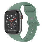 Cinturino in silicone con fibbia a farfalla, taglia: L per Apple Watch Series, 7 41mm / 6&SE&5&4 40mm / 3&2&1 38mm