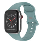 Cinturino in silicone con fibbia a farfalla, taglia: L per Apple Watch Series, 7 41mm / 6&SE&5&4 40mm / 3&2&1 38mm