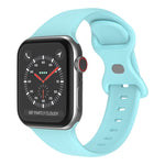 Cinturino in silicone con fibbia a farfalla, taglia: L per Apple Watch Series, 7 41mm / 6&SE&5&4 40mm / 3&2&1 38mm