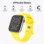Cinturino in silicone con fibbia a farfalla, taglia: L per Apple Watch Series, 7 41mm / 6&SE&5&4 40mm / 3&2&1 38mm
