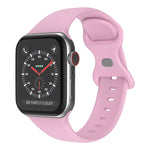 Cinturino in silicone con fibbia a farfalla, taglia: L per Apple Watch Series, 7 45mm / 6&SE&5&4 44mm / 3&2&1 42mm