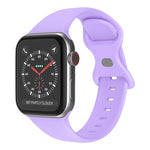 Cinturino in silicone con fibbia a farfalla, taglia: L per Apple Watch Series, 7 45mm / 6&SE&5&4 44mm / 3&2&1 42mm
