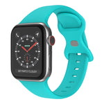 Cinturino in silicone con fibbia a farfalla, taglia: L per Apple Watch Series, 7 45mm / 6&SE&5&4 44mm / 3&2&1 42mm