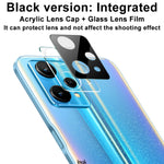 Pellicola in vetro temperato con obiettivo per fotocamera posteriore integrata imak con copriobiettivo versione nera, For OPPO Realme 9 Pro 5G Global, For OPPO Realme 9 Pro+ 5G Global, For OPPO Realme 9i Global