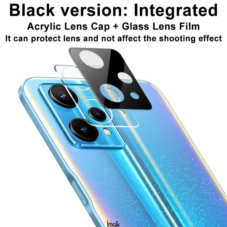 Pellicola in vetro temperato con obiettivo per fotocamera posteriore integrata imak con copriobiettivo versione nera, For OPPO Realme 9 Pro 5G Global, For OPPO Realme 9 Pro+ 5G Global, For OPPO Realme 9i Global
