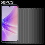 50 pellicole in vetro temperato da 0,26 mm 9H 2,5D, For OPPO A57 /  A57 4G / A77 / K10 5G / A57e / A57s / K10x / A17k/A58 5G / A77 4G(50 PCS)
