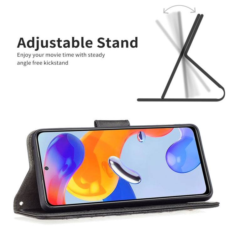 Custodia in pelle con texture coccodrillo in tinta, For Xiaomi Redmi Note 11 Pro International