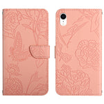 Custodia portafoglio in pelle goffrata per iPhone XS e X