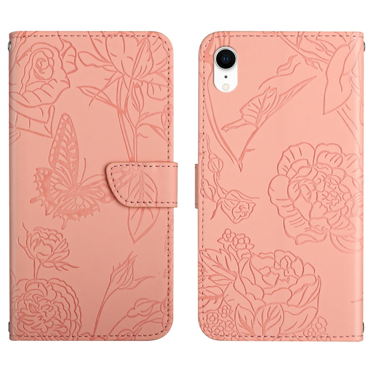 Custodia portafoglio in pelle goffrata per iPhone XS e X