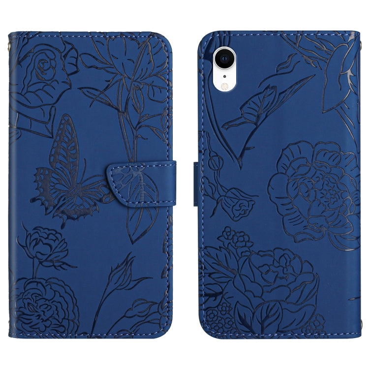 Custodia portafoglio in pelle goffrata per iPhone XS e X