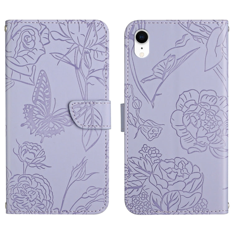Custodia portafoglio in pelle goffrata per iPhone XS e X