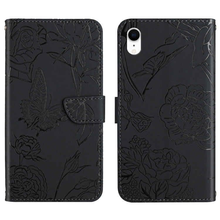 Custodia portafoglio in pelle goffrata per iPhone XS e X