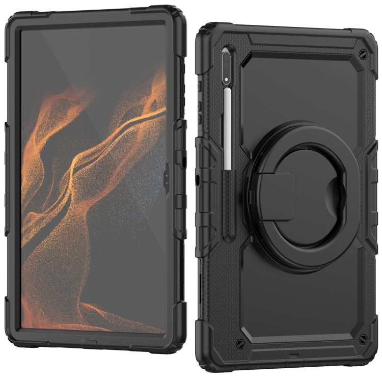 Tracolla in silicone + custodia per tablet PC, For Samsung Galaxy Tab S8 Ultra